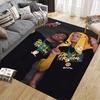 Haaland&Bellingham Flannel Printed Carpet, Home Sofa Decoration for Living Room & Bedroom, Non‑Slip Play Flannel Floor Mat for Game Room