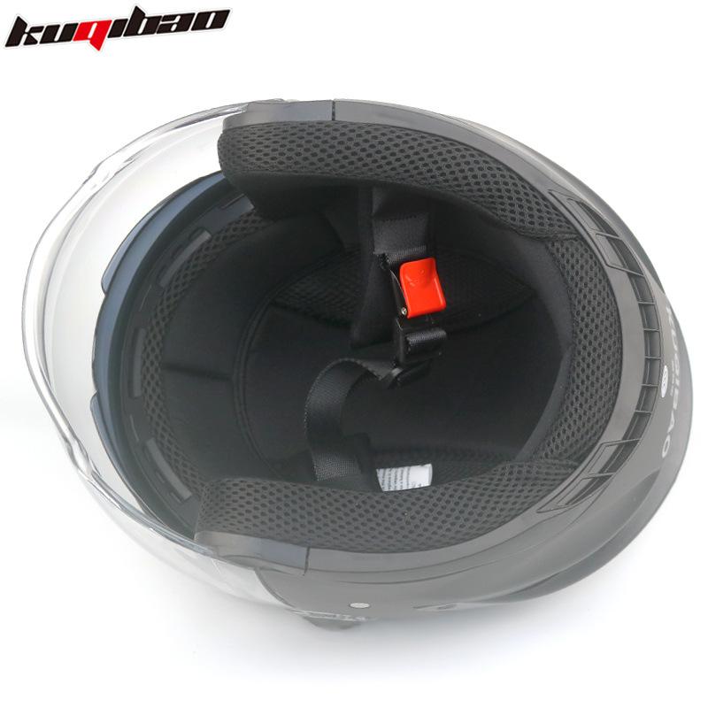 Мотоциклетная гарнитура Kuqibao Bluetooth полушлем мужской и женский электрический рыцарь двойное зеркало универсальный для всех сезонов