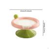 Ceramic Cat Bowl with Raised Design for Food And Water, Suitable Kittens Puppies