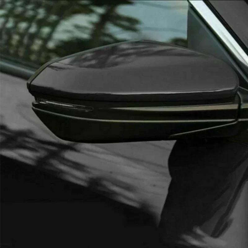 For Honda 10th Gen Civic 2016-2021 Car Replacement Rearview Side Mirror Cover Wing Cap Exterior Door Rear View Case Trim Black