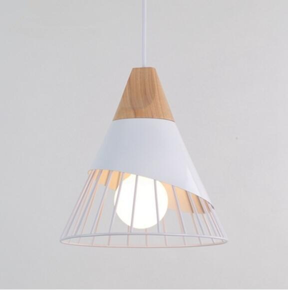 Wooden Iron Chandelier Pendant Light for Living Room Lighting Fixtures Bedroom LED Lamps Restaurant Coffee Shop Home Decoration