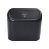 Durable Black Car Trash Multifunctional Plastic Flip Case Trash Holder Door Side Hanging Seat Trash