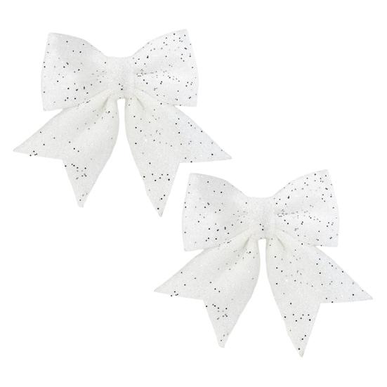 2 шт. Рождественский блестящий бант, многоразовый, сделай сам, украшение для рождественской елки, подарочной коробки, венка, праздничный, золотой порошок, пайетки, большой бант, товары для вечеринки