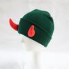 Fashion Knit Hat for Women Men Handwoven Beanie Cap Crochet Hat for Girl Boys Party Devil Horn Hat Novelty Accessories