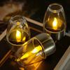 Solar Light Outdoor Terrace LED Steel Candle Light Lawn Deck Home Decoration Night Light Waterproof Garden Solar Light
