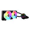 240mm RGB Water Liquid Cooler Fan Luminous CPU Dual 120mm ARGB Fans