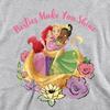 Disney Princess Childrens/Kids Besties Shine Ariel Rapunzel Tiana Heather Hoodie