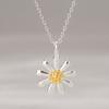 JEWNEL Silver925 Shasta Simple Daisy Pendant Chain Silver Necklace