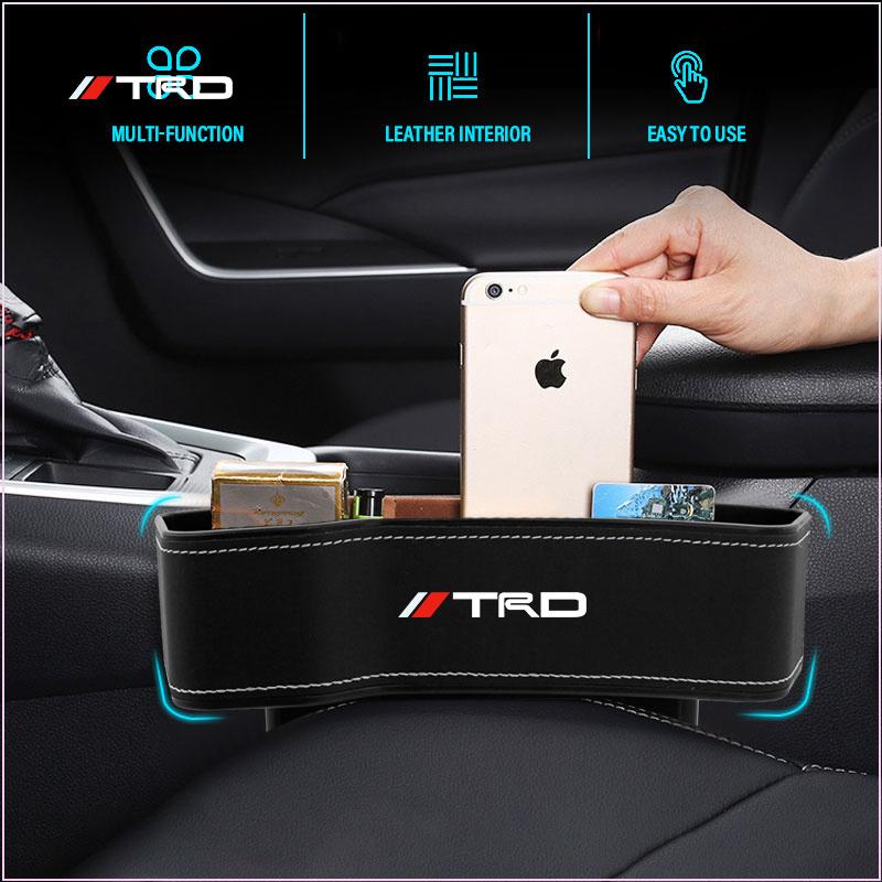 Car Seat Organizer Crevice Storage Box Gap Slit Car Accessories for Toyota Trd GR Camry Highlander Corolla Yaris Chr Auris RAV4