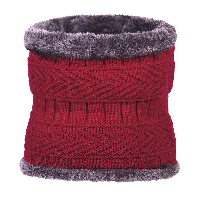 Зимняя теплая шапка шапочки мужские шапки шарф теплая дышащая шерстяная вязаная шапка для мужчин двухслойная шапка