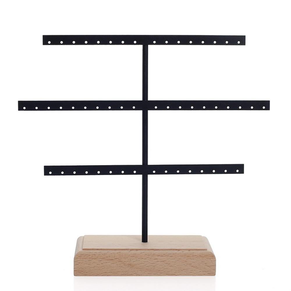 Metal Earrings Display Stand 52 Holes Necklace Bracelet Anklet Stud Holder Desktop