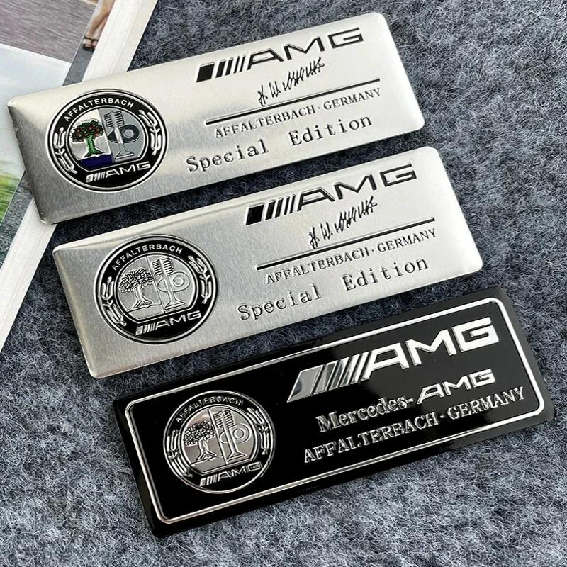 DAR4 80x30мм автомобильная металлическая наклейка-значок AMG для Mercedes-Benz W203 W204 W205 W210 W211 W212 W463 W464 W164 W176 CLA CLS GLA украсить