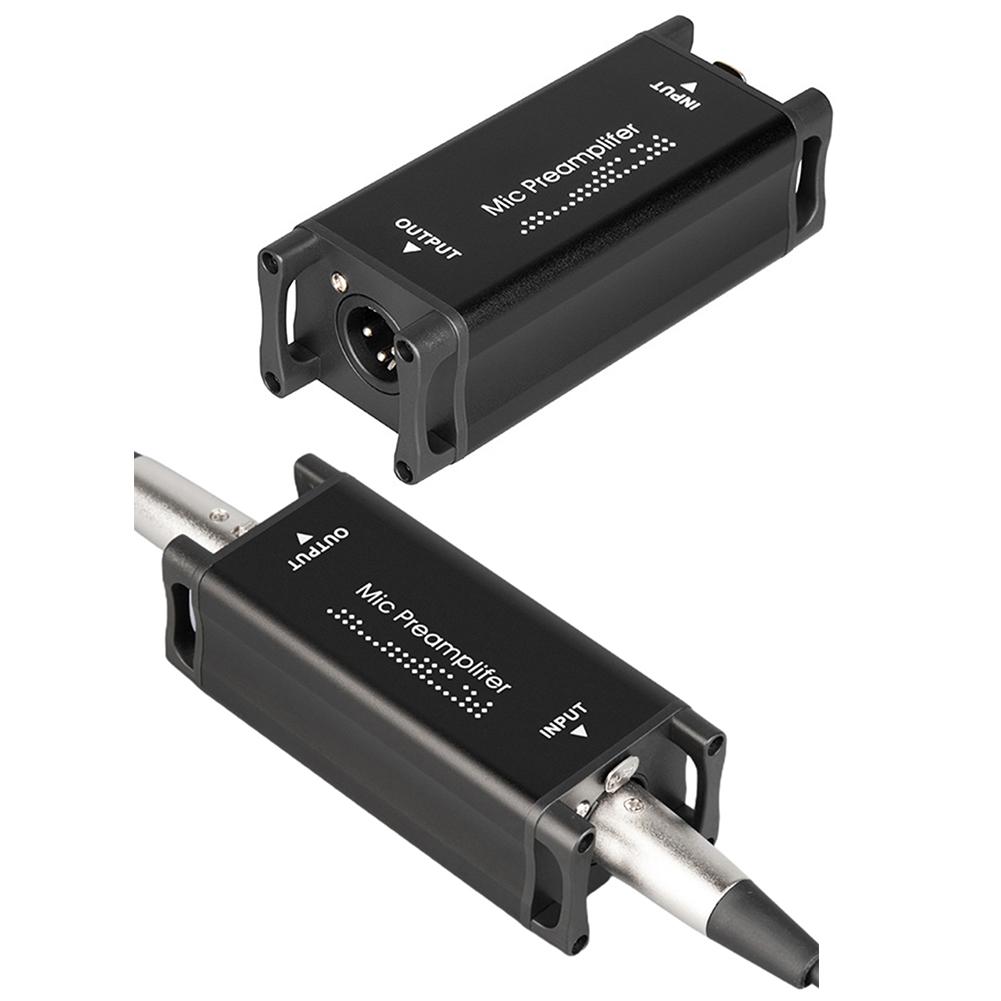 Микрофонный предусилитель-бустер Портативный Профессиональный Микрофонный Предусилитель 20 Гц-20 кГц Чистый Усилитель для Домашней Записи Прямой Трансляции