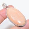 Natural Orange Aventurine 925 Sterling Silver Jewelry Pendant 2.29" N3D96
