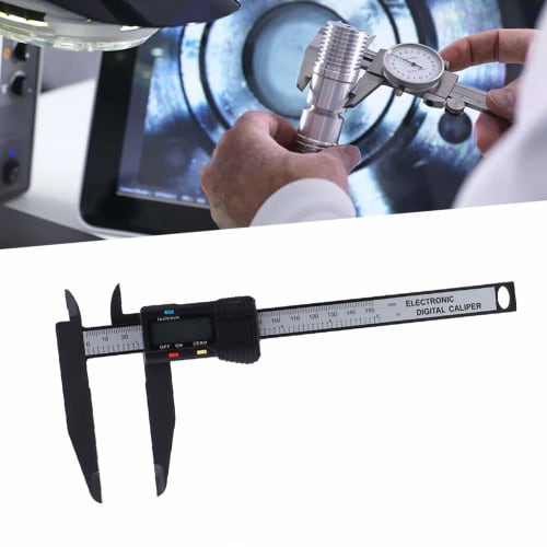 Digital Caliper, 150mm/300mm Carbon Fiber Electronic Digital Caliper, Long Jaw Electronic Caliper Measuring Tool with Large LCD Screen and Easy Metric