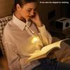 Clip Book Light with Flexible Hose Stepless Dimmable Rechargeable Eye-caring Pocket-sized LED Reading Lamp for Student