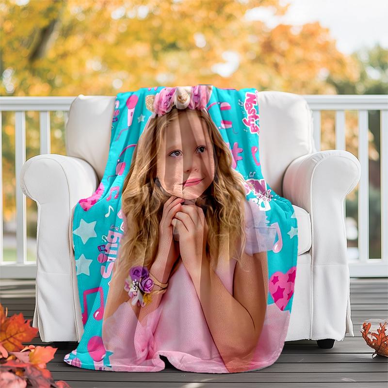 Like Nastya Theme Printed Blanket - Perfect for Couch, Bed, Travel & Outdoor Use | Machine Washable, Cozy & Durable.