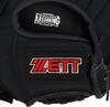 ZETT Catch Ball with Shock Absorbing lower elementary BDG2112V Glove, Beginner's, Pads, 10.5-inch (for students), Left-Handed Throw, Black,