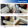 Corner Chisel CR-V 90° Right Angle Cutting Edge with Thick Metal Strike Cap and TPR Handle Hinge Mortise Door Installation Tool