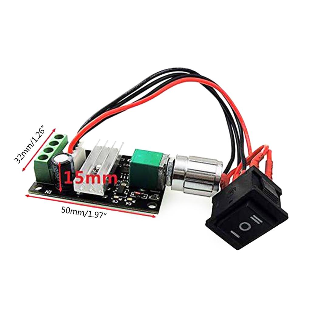 6В 12В 24В 28В 3А ШИМ Регулятор скорости двигателя Переключатель регулировки скорости Переключатель вращения вперед/назад для 1203BB