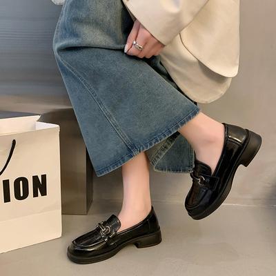 Женские пенни-лоферы на толстой платформе из искусственной кожи, удобные, с круглым носком, деловые, повседневные, нарядные, офисные, прогулочные лоферы для женщин