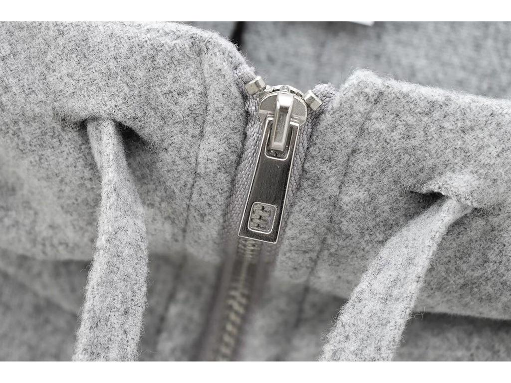 ZA Women's Spring 2025 Wool Blend Hooded Jacket & Straight Leg Pants Set