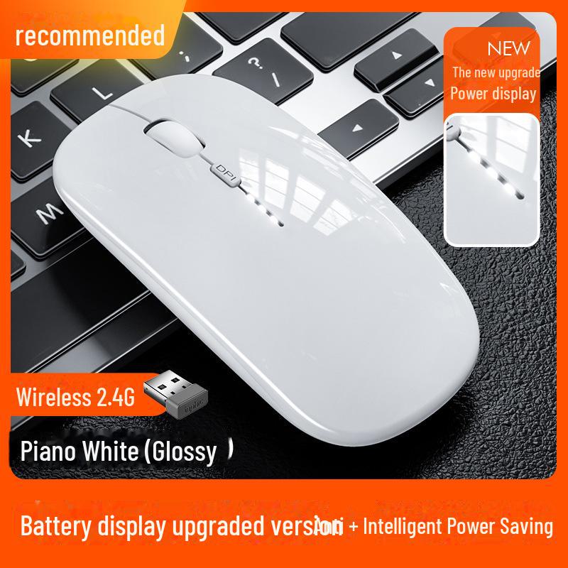 Бесшумная двухрежимная беспроводная Bluetooth-мышь — с возможностью подзарядки для использования дома и в офисе