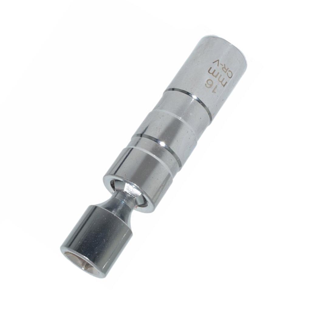 14mm 16mm Thin Wall Swivels Magnetic Spark Plug Socket 3/8inch Drive 12 Point Spark Plug Socket Removal for Motorcycle