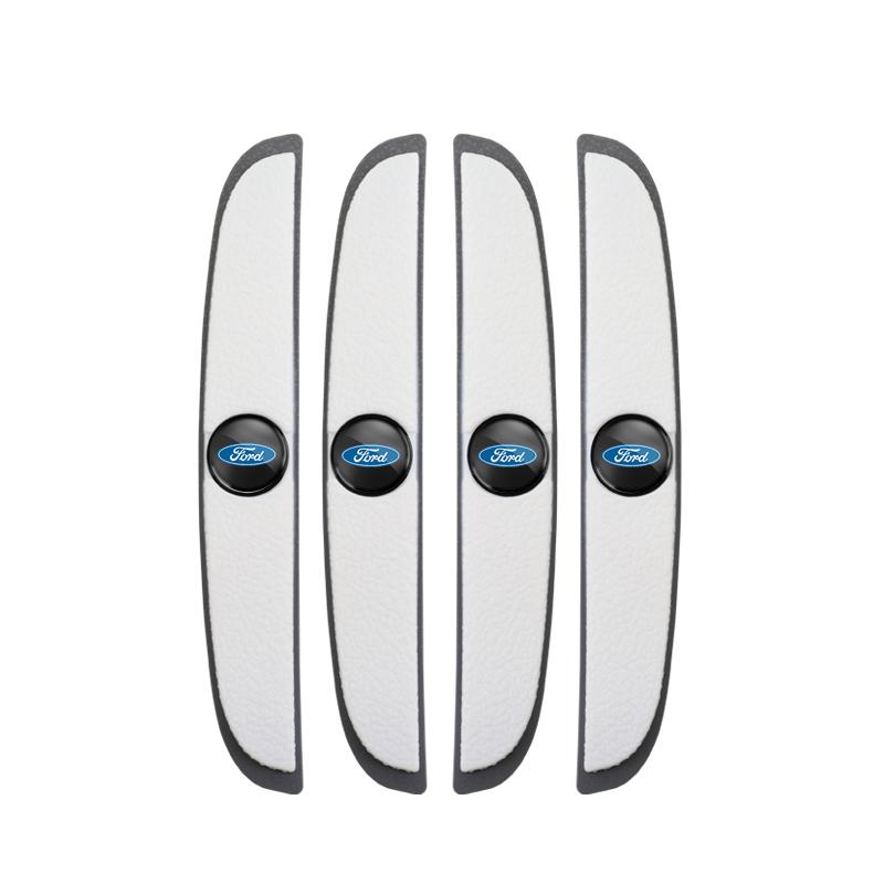 4Pcs Car Door Rearview Mirror Protector Stickers Rubber Anti-Collision For Ford ST Line Focus Mustang Fiesta Puma Ranger Kuga IL8