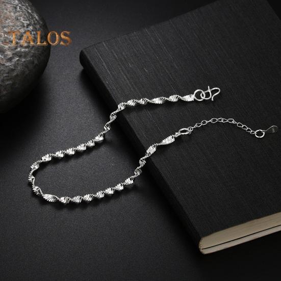 Women Bracelet Twisted Water Wave Adjustable with Extended Length Polished Lightweight Wrist Jewelry Anniversary Gift Lightweight Bangle