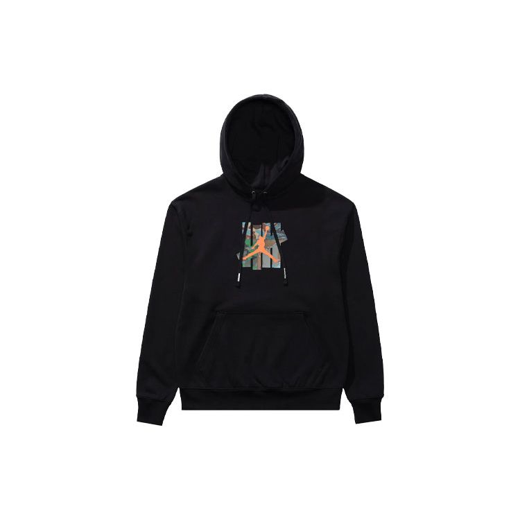 Худи с логотипом из капсульной коллекции Undefeated X Jordan Brand со шнурком Мужское худи Черное DX4300-010