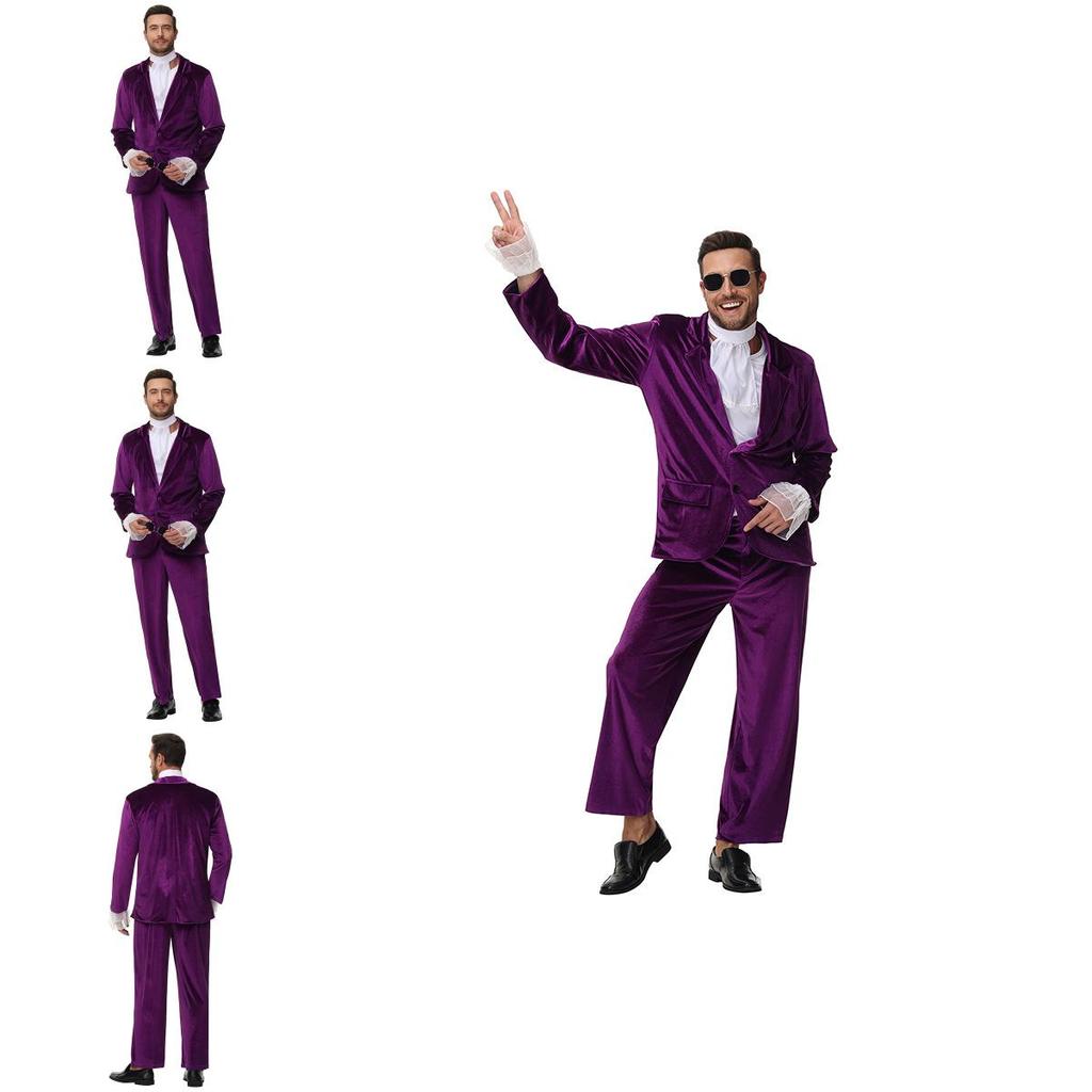 Костюм для косплея на Хэллоуин в винтажном хип-хоп стиле для взрослых и подростков