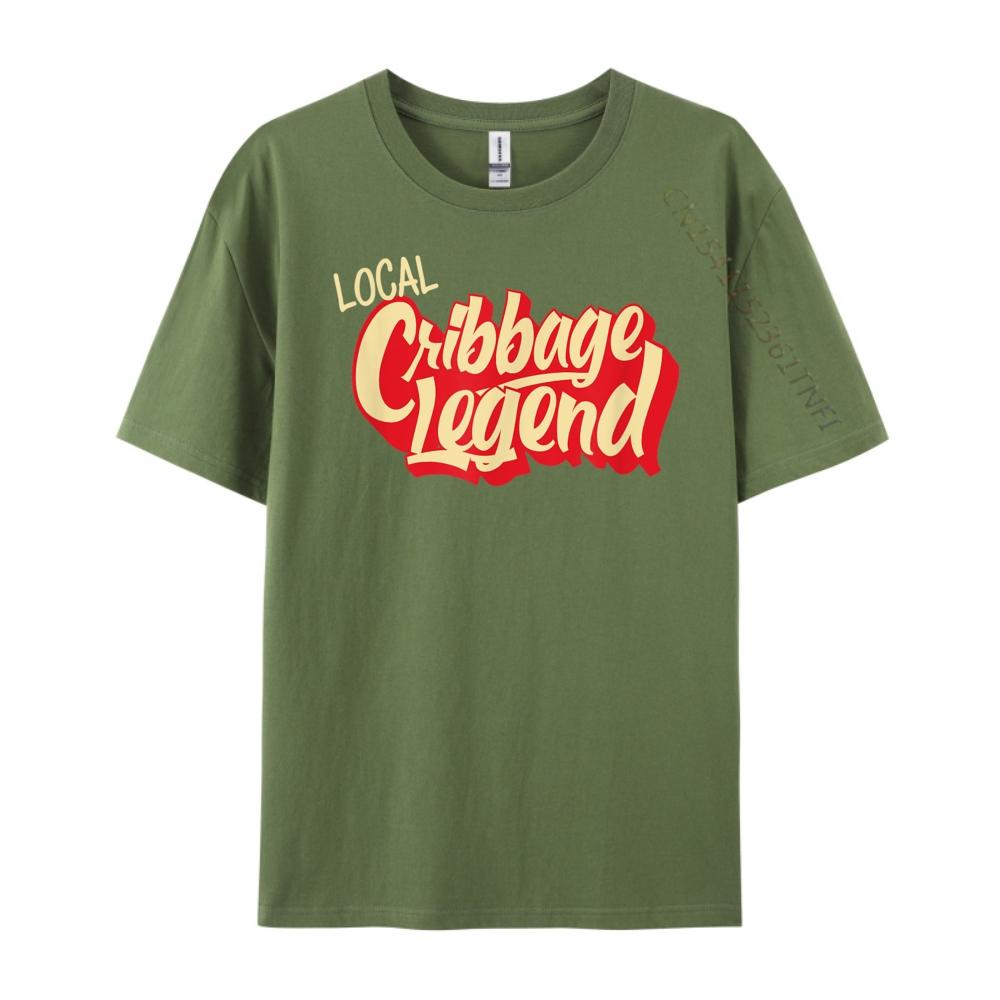 Funny Cribbage Player Local Cribbage Legend Mens Designer T Shirt Man Clothes Party