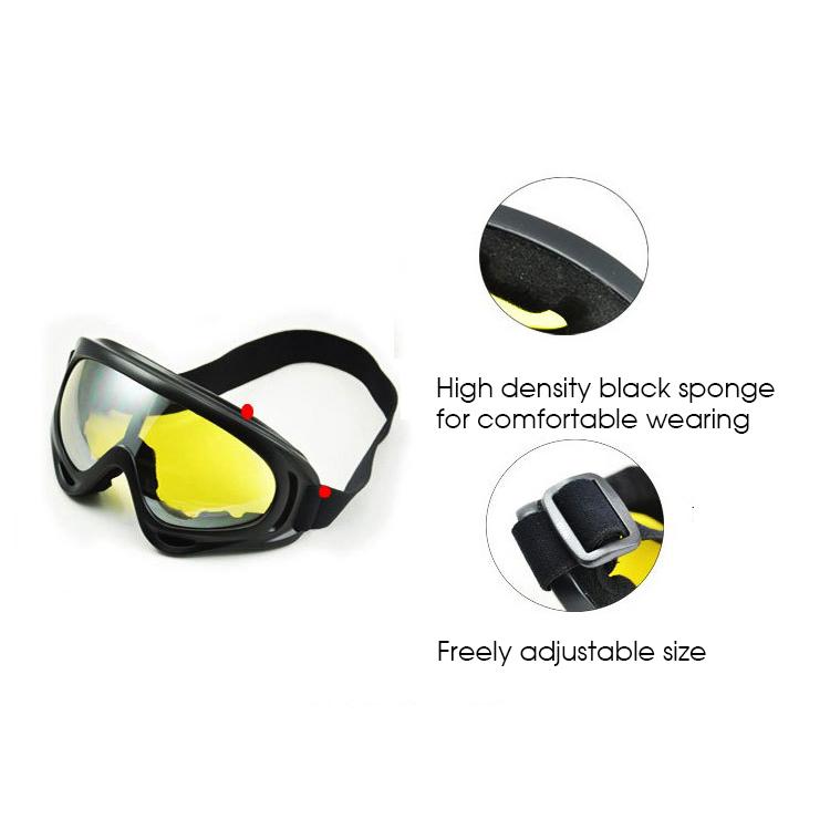 Ski Goggles Flexible Anti-uv Wind Sand Protecting Motorcycle Glasses Anti Glare Windproof Dustproof UV Protective Gears Accessories