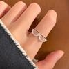 Women's Creative Personality Adjustable Glasses Ring - Niche Design, Versatile, Stackable, Open Style Index Finger Ring