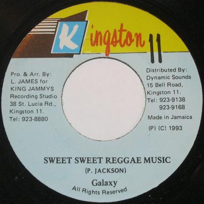 7-дюймовая пластинка GALAXY P - Sweet Sweet Reggae Music none Kingston 11 1993 Ямайка Регги, Ска и Даб Б/У