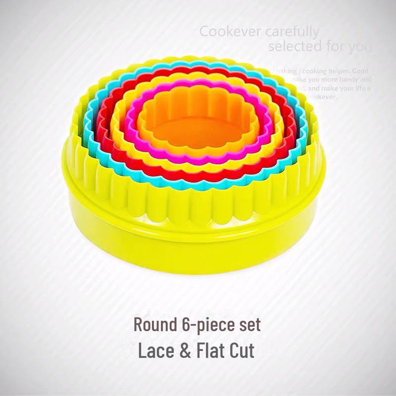 Пластиковые формочки для печенья, тортов и пирожных - 5-6 колец для нарезки мусса из сливы и овощей
