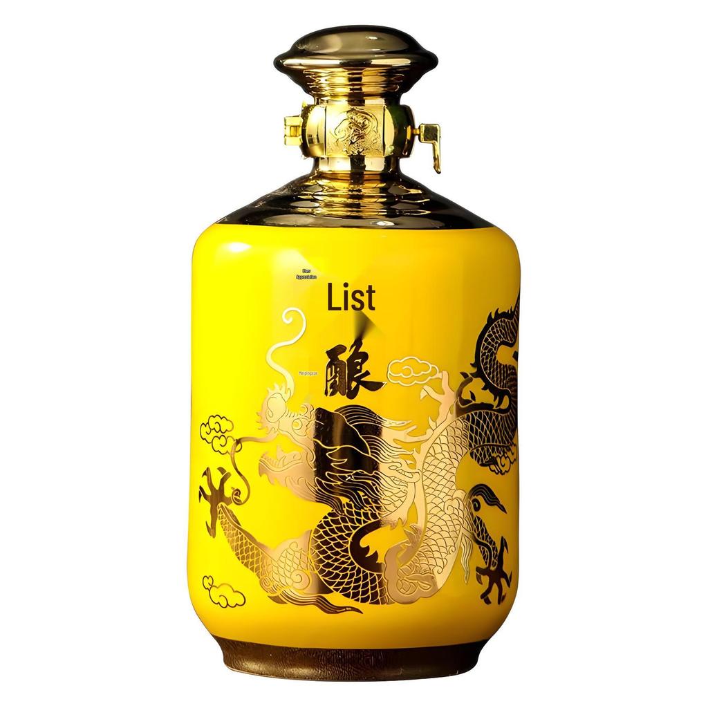 Керамическая винная бутылка «Дракон и Феникс», емкость 2 цзиня, герметичный набор для ликера с выдержанным винным горшком