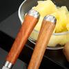 Картофелемялка из нержавеющей стали с длинной деревянной ручкой, многофункциональный ручной инструмент для разминания моркови, авокадо, овощей и других продуктов, кухонные гаджеты