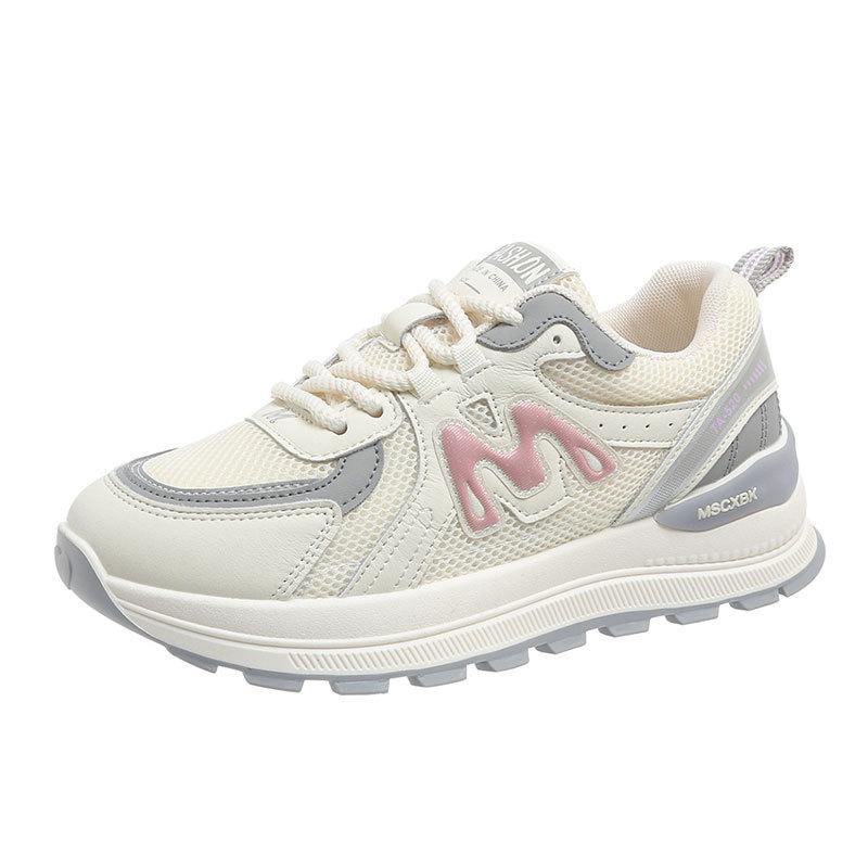 Sports and leisure shoes women's spring and summer 2025 new mesh Forrest Gump shoes casual soft sole lightweight dad shoes women