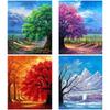 DIY 5D Diamond Painting Four Season Tree Diamond Embroidery Landscape Cross Stitch Full Round Drill Resin Home Decor Gift