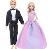 Свадебная одежда для модной куклы-пары для Кена для куклы 30 см, аксессуары, платье, бальное платье, костюм, футболка, шорты, 1/6, кукольный домик 30 см (НЕТ КУКЛ)