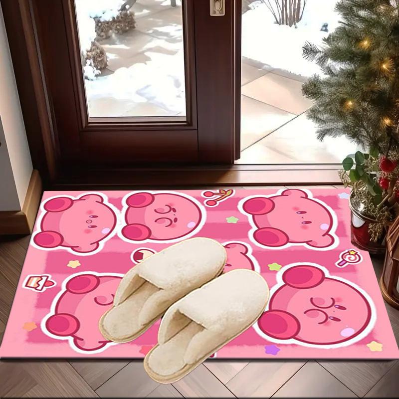 Pink pika Pattern Carpet, Chair Rug,Rug for Office Bedroom living rooms, Doormat decor Fan Gift Christmas Gift