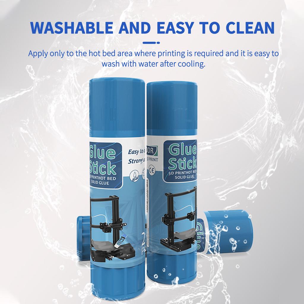 Клей-карандаши для 3D-принтера PVP Твердые клеевые палочки Нетоксичные моющиеся для стеклянной пластины платформы с горячей кроватью