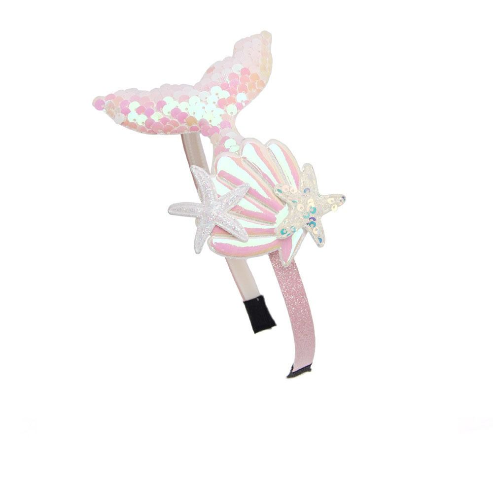 Sweet Mermaid Hair Bands Princess Girls Headwear Glitter Sequin Shells Headband