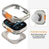 Силиконовый ремешок+Металлический корпус для Apple Watch Ultra 3 2 49мм 46мм Рамка-бампер из сплава Спортивный ТПУ ремешок для Iwatch Серии 11 10 Браслет