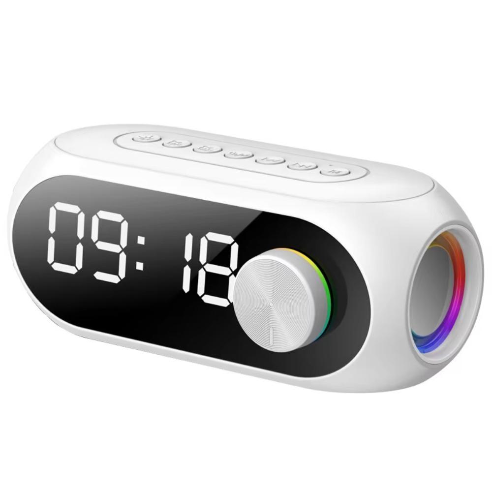 360° Surround Sound Alarm Clock Radio FM Radio Wireless Mini Woofers Bluetooth Speakers  Home Use