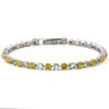 Hot-selling fashion 1mm intercolor zircon bracelet in Europe and America, high-end light luxury tennis bracelet, female spot