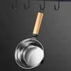 Multipurpose Soup Ladle Wooden Handle Water Spoon Small Saucepan Water Scoops  for Flower Watering