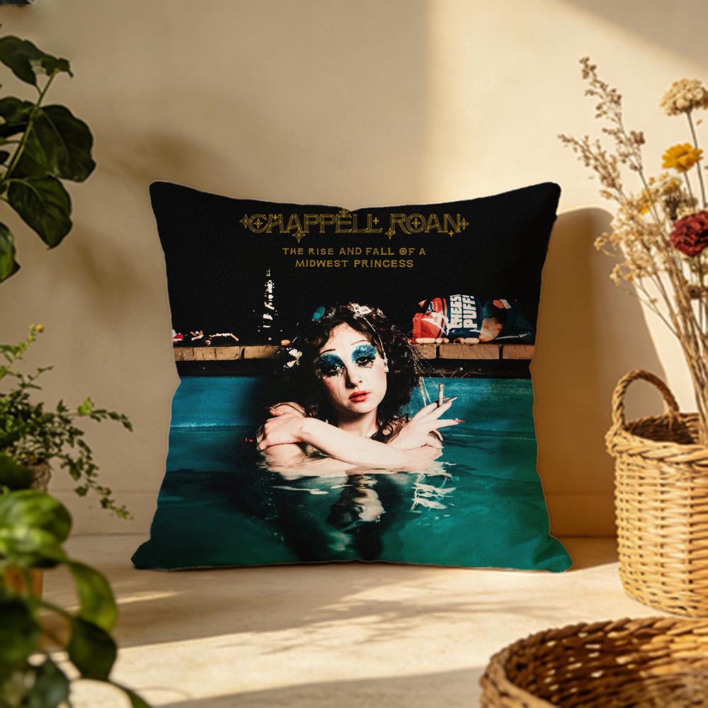 Trendy CChappell Roaned Cushion Cover Versatile DoubleSided Pillow Case Fit for Sofa Bed Car Daily Decor